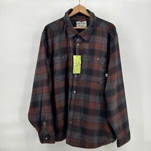 Lake & Trail Vented Flannel Shirt Mens 3XL Hiking Fishing Camp Plaid Soft NWT